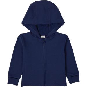 Hanes unisex-baby Pure Comfort Organic Hoodie, French Terry Full-zip Hooded Sweatshirt, Infant Boys & Girls(Navy)