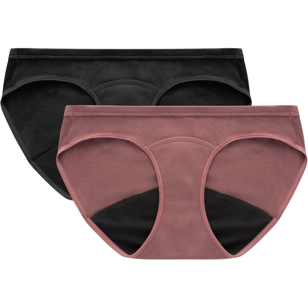 imageHanes womens Maternity Light Leak Hipster Underwear Under the Belly Pregnancy amp Post Partum Panty 2pkMauve NoirBlack