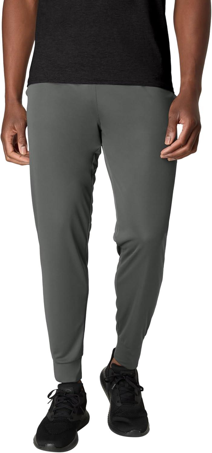 imageHanes Mens Joggers 3Pack Cool Dri Training MoistureWicking Casual Mens Athletic JoggersBlackCharcoalGraphite