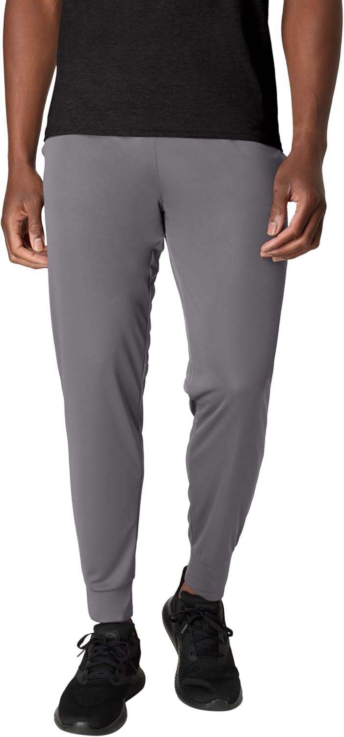 imageHanes Mens Joggers 3Pack Cool Dri Training MoistureWicking Casual Mens Athletic JoggersBlackGraphiteMaroon