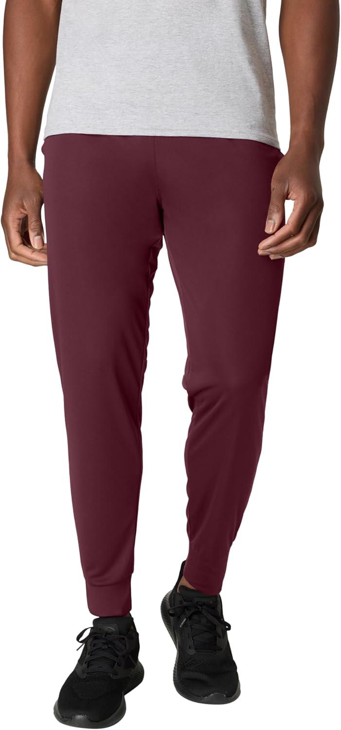 imageHanes Mens Joggers 3Pack Cool Dri Training MoistureWicking Casual Mens Athletic JoggersBlackGraphiteMaroon