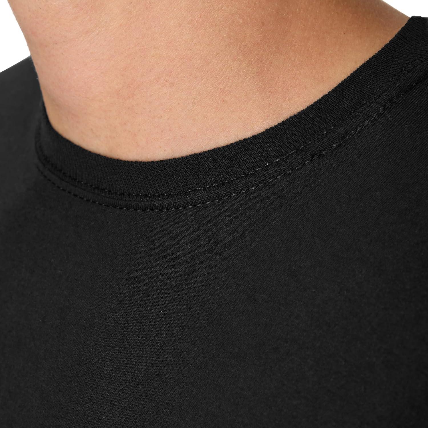 imageHanes Mens Pocket TShirt Pack 6Pack Cool amp Breathable Cotton Tees StayTucked Undershirts for MenBlackGrey