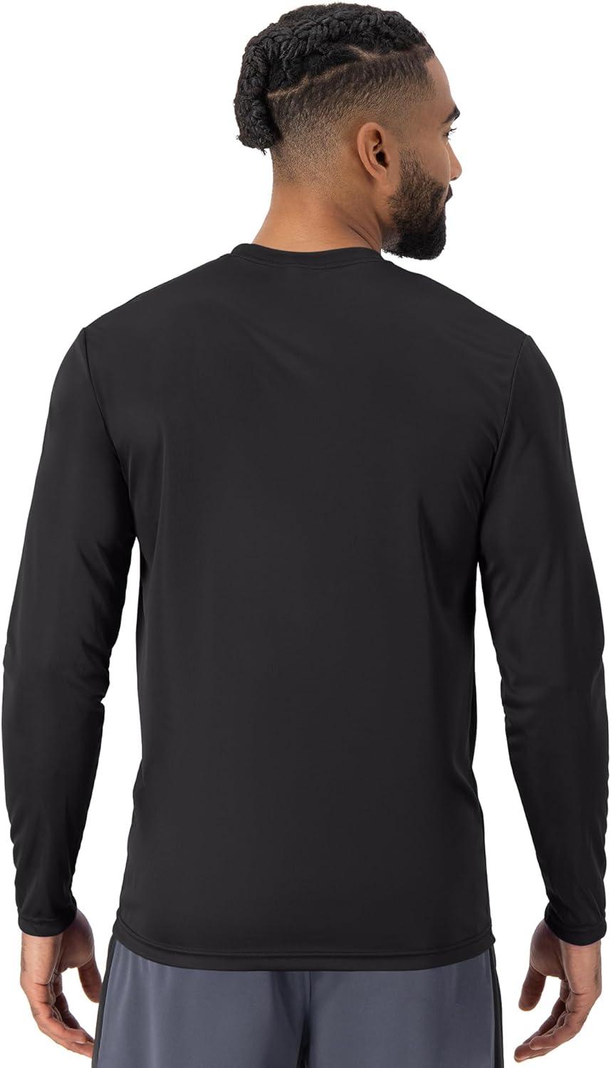 imageHanes Sport Mens LongSleeve TShirt Pack Cool DRI MoistureWicking Performance TShirts Performance Tee 2PackBlack  2 Pack