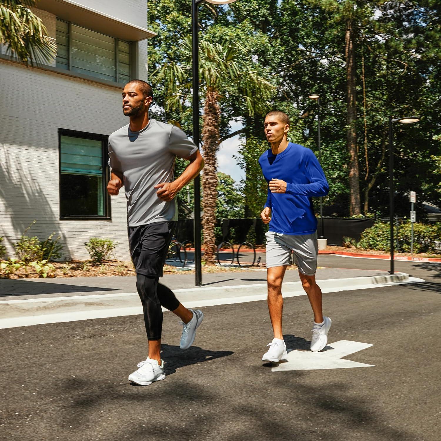 imageHanes Sport Mens LongSleeve TShirt Pack Cool DRI MoistureWicking Performance TShirts Performance Tee 2PackBlack  2 Pack