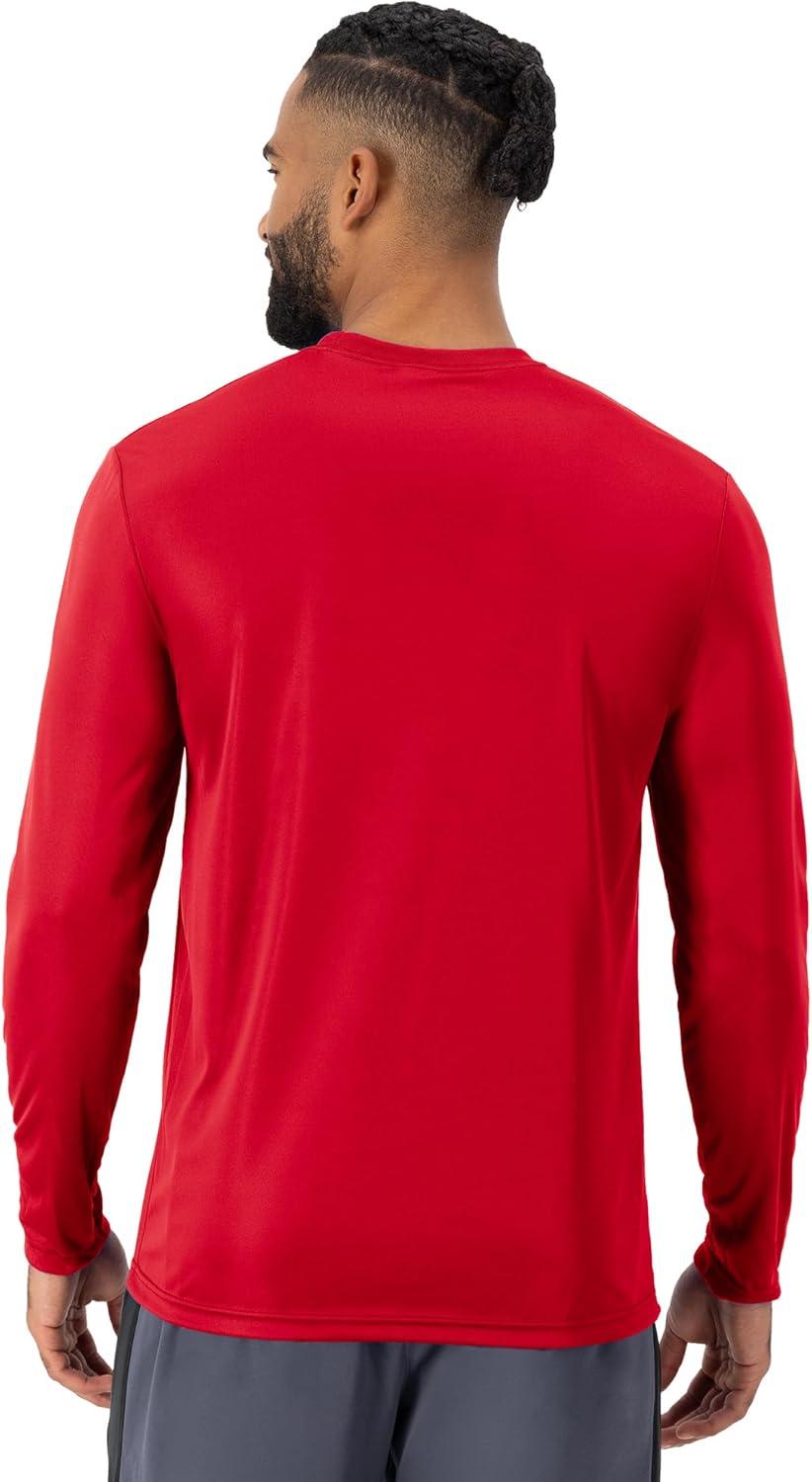 imageHanes Sport Mens LongSleeve TShirt Pack Cool DRI MoistureWicking Performance TShirts Performance Tee 2PackDeep Red