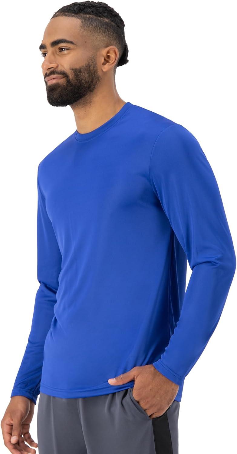 imageHanes Sport Mens LongSleeve TShirt Pack Cool DRI MoistureWicking Performance TShirts Performance Tee 2PackDeep Royal