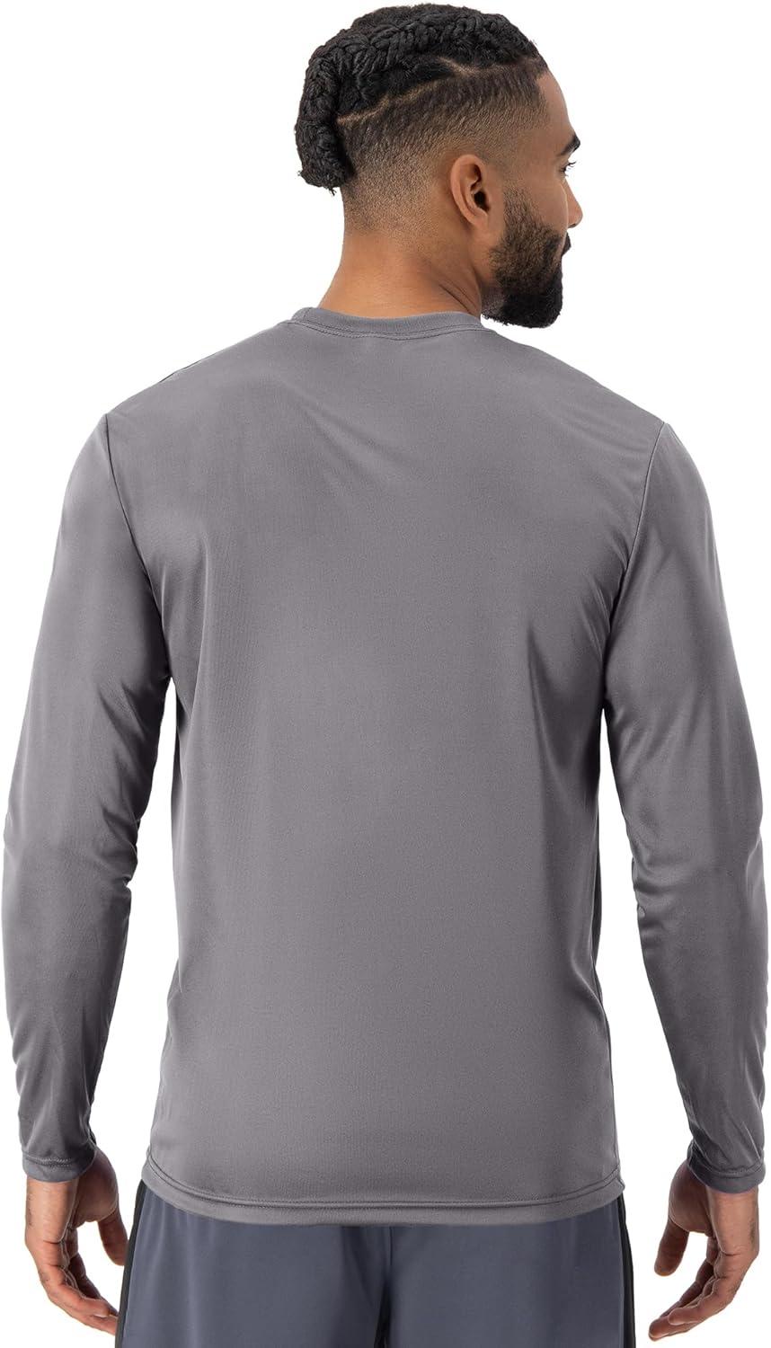 imageHanes Sport Mens LongSleeve TShirt Pack Cool DRI MoistureWicking Performance TShirts Performance Tee 2PackGraphite