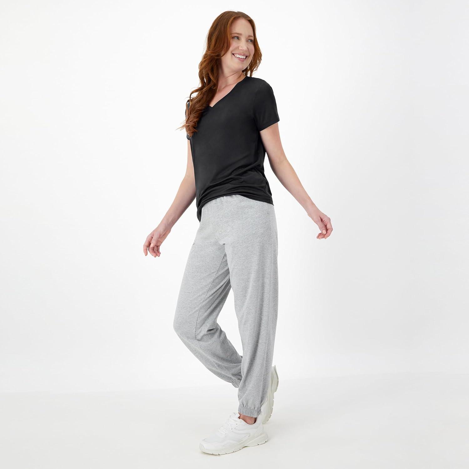 imageHanes Womens Cool Dri Performance VNeck TShirt MoistureWicking Short Sleeve Tee 40 UPF Protection 1 Or 5 PackBlkWhtNvy  5 Pack