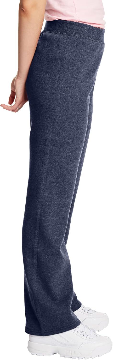 imageHanes Womens Sweatpants EcoSmart Fleece Pocketless OpenBottom Sweatpant Regular amp PetiteNavy Heather