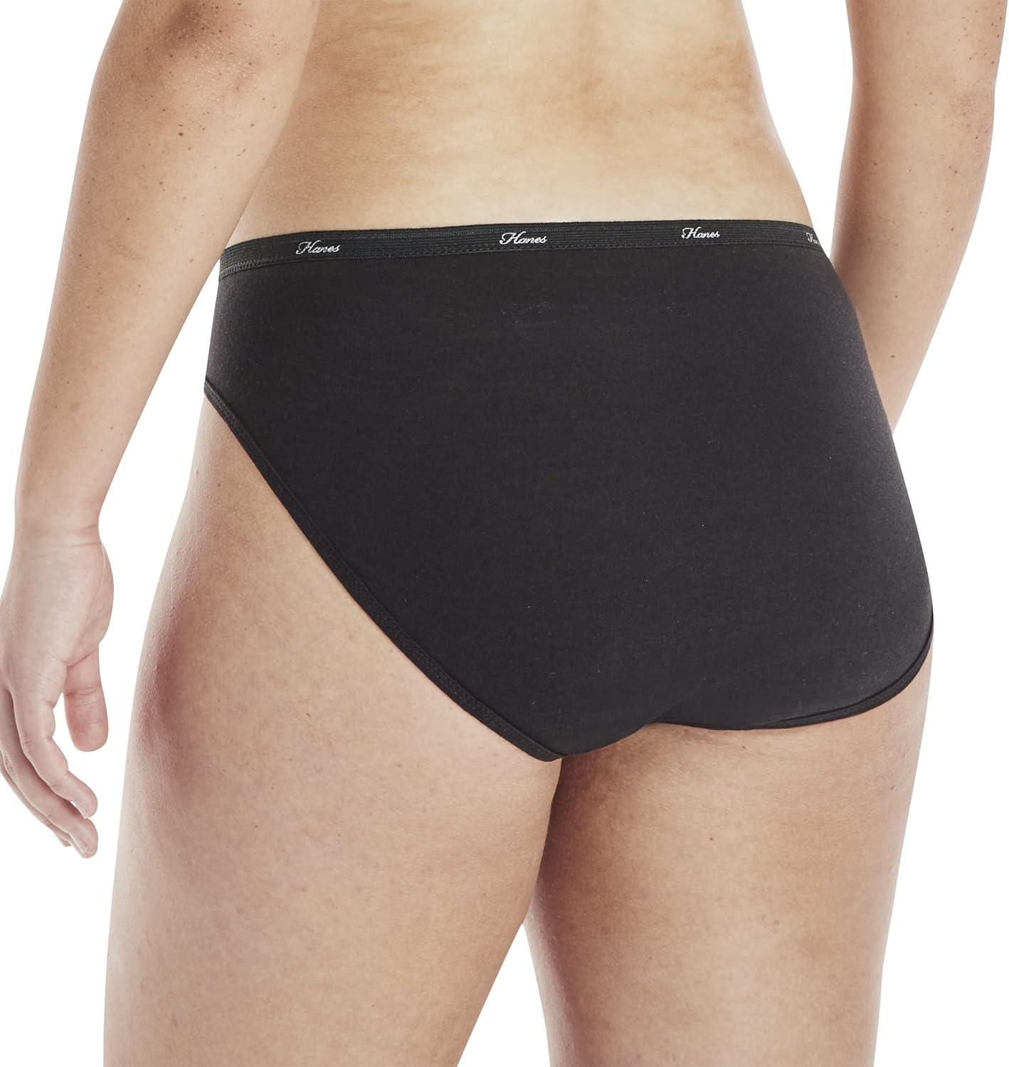 imageHanes womens HiCut Panties Pack Lightweight Cotton HiCuts 6Pack Retired Colors May VarySolidPrint Mix