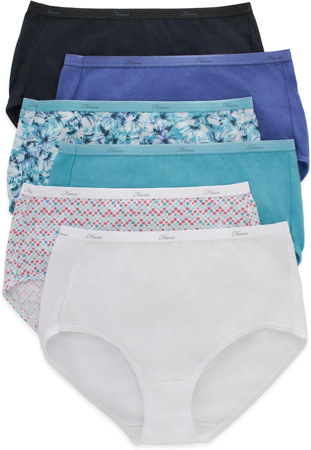 imageHanes womens HiCut Panties Pack Lightweight Cotton HiCuts 6Pack Retired Colors May VarySolidPrint Mix
