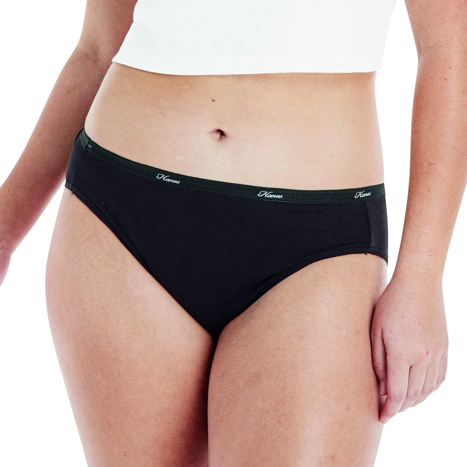 imageHanes womens HiCut Panties Pack Lightweight Cotton HiCuts 6Pack Retired Colors May VarySolidPrint Mix