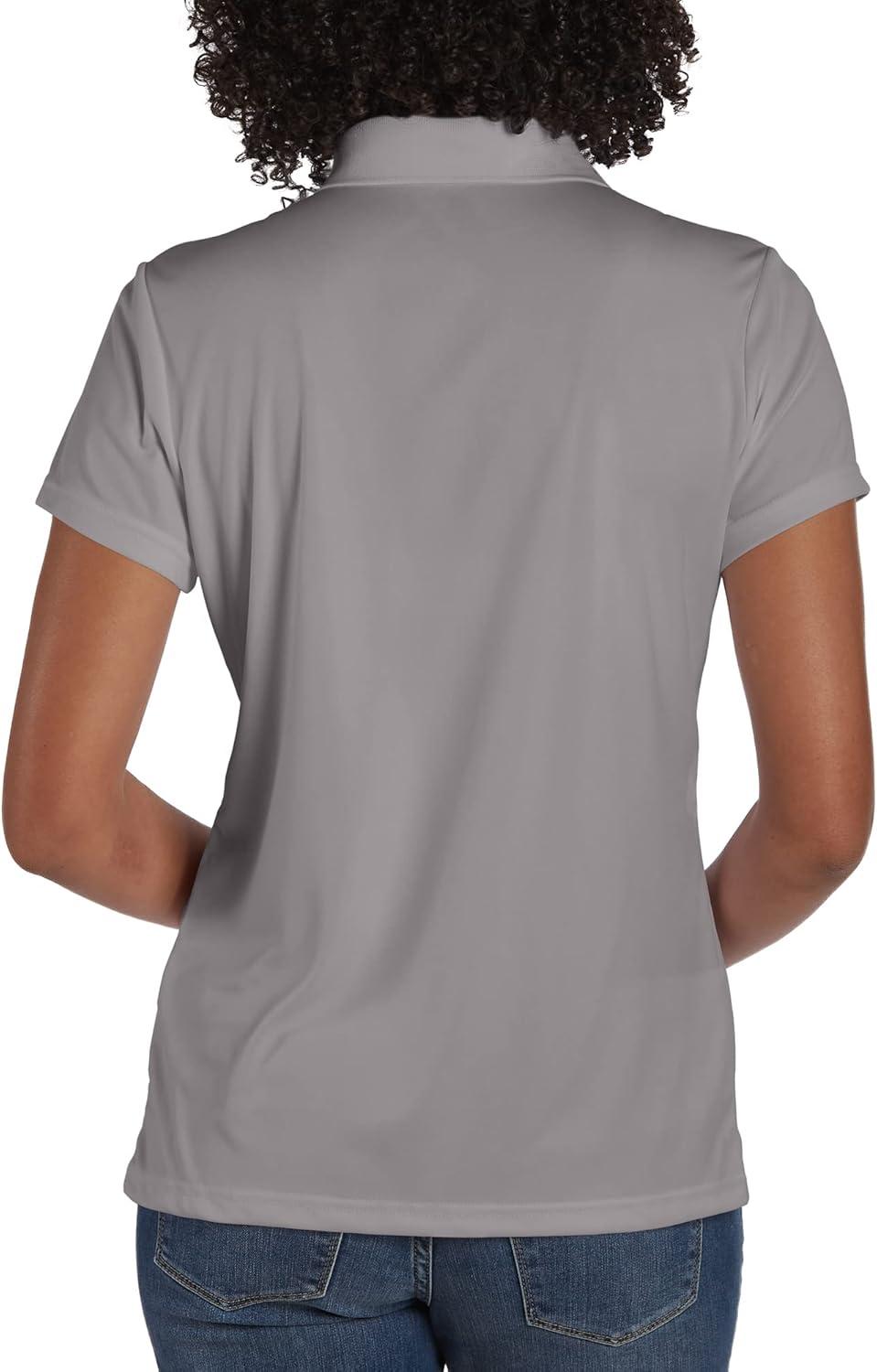 imageHanes womens Performance Polo Single or 3Pack Sport Cool DRI MoistureWicking Polo Shirt 40 UPF ProtectionBlackWhiteGray  3 Pack