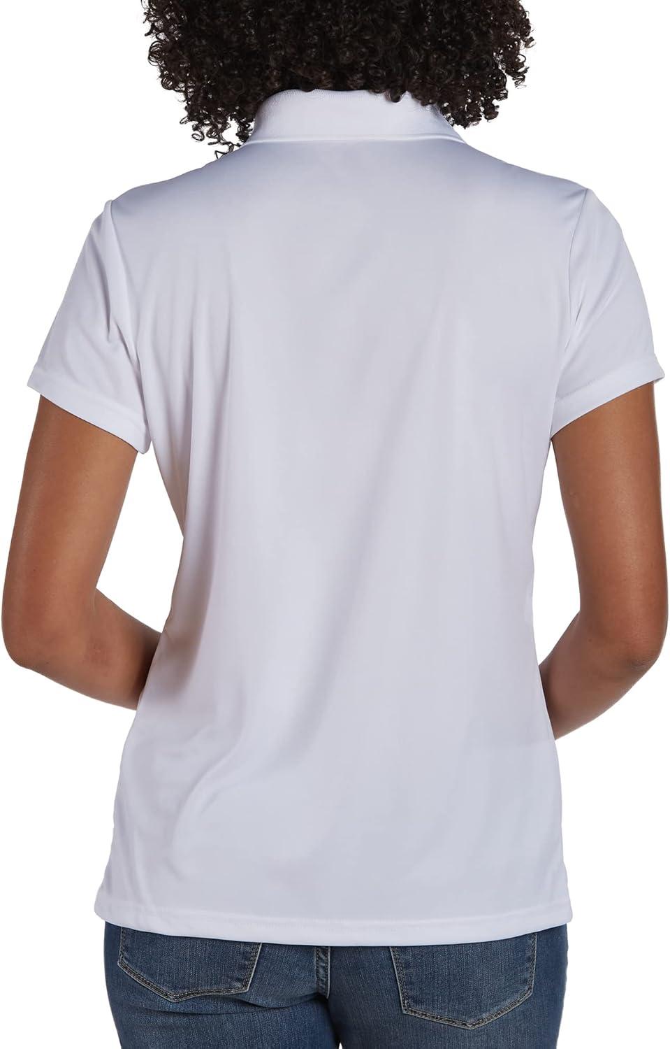 imageHanes womens Performance Polo Single or 3Pack Sport Cool DRI MoistureWicking Polo Shirt 40 UPF ProtectionWhite  1 Pack