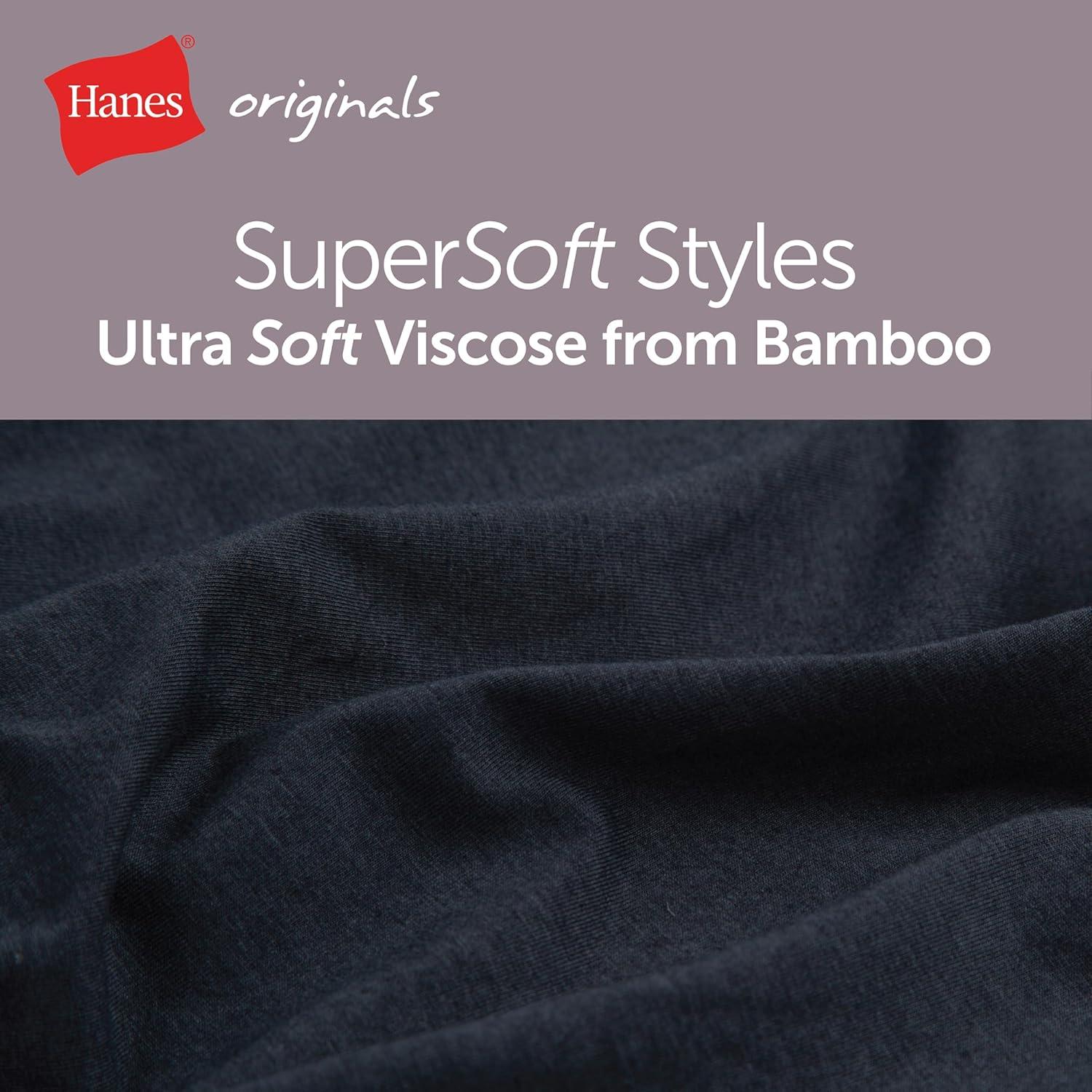 imageHanes womens Sleepwear Set Originals Supersoft Comfywear Longsleeve Top amp Sleep Shorts Loungewear Set for WomenStargazer GreyStargazer Grey