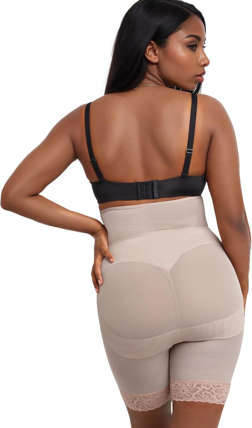 imageVoluptuosa Womens Shapewear Ultrafirm High Waisted Tummy Control Shaper Shorts Thigh Slimmer Hourglass ShapewearEvening Blush