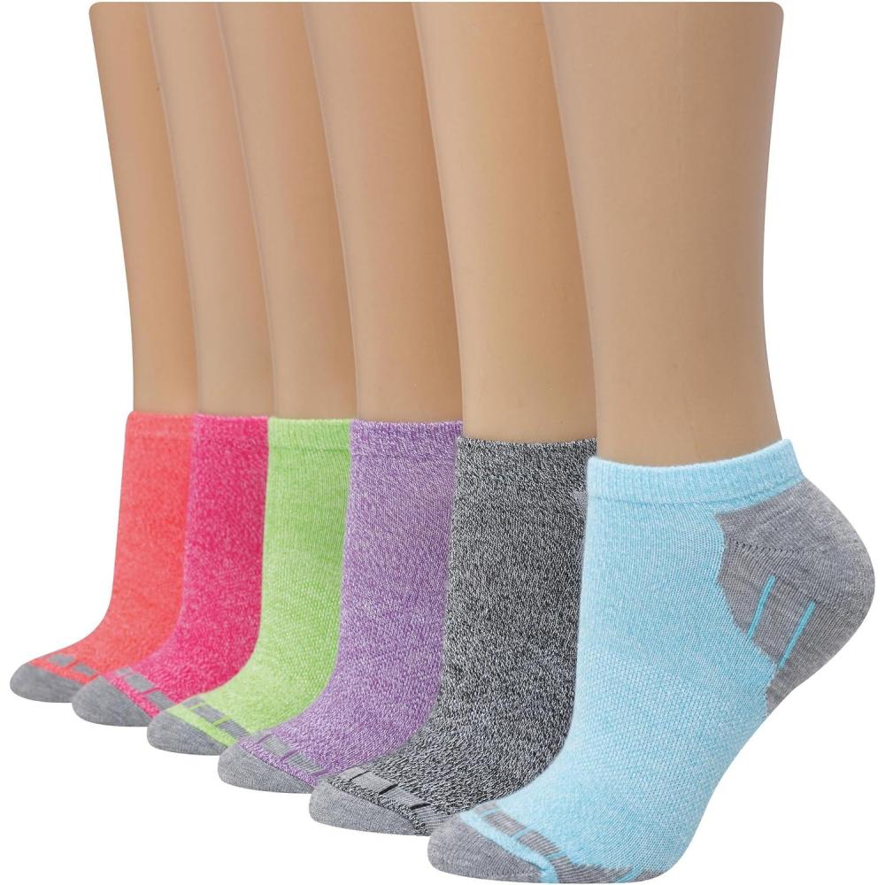 imageHanes Womens 6Pair Comfort Fit No Show SocksAssorted Colors