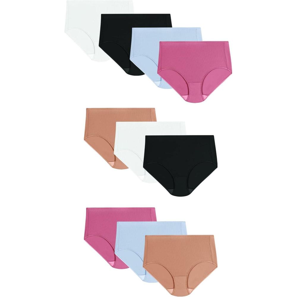 imageHanes Womens Lightweight Mesh Briefs 10Pack Brief Underwear for Women Cool Mesh Panties10 Pack  Assorted 2