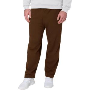 Hanes Men’s EcoSmart Sweatpants, Athletic Lounge Pants with Pockets, Open Hem Bottom, Fleece Pants(Army Brown)