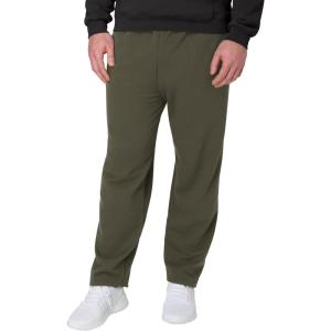 Hanes Men’s EcoSmart Sweatpants, Athletic Lounge Pants with Pockets, Open Hem Bottom, Fleece Pants(Fatigue Green)