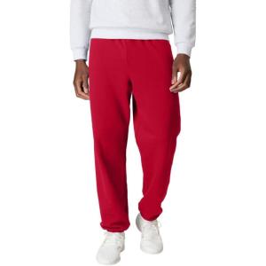 Hanes Men’s Ecosmart Best Sweatpants, Athletic Lounge Pants with C”ed Cuffs(Deep Red – 1 Pack)