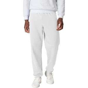 Hanes Men’s Ecosmart Best Sweatpants, Athletic Lounge Pants with C”ed Cuffs(White – 1 Pack)