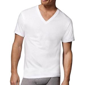 Hanes Men’s Undershirts T-Shirt Pack, V-Neck Cotton Tees for Men, Moisture-Wicking, Odor Control, White Multi-Pack(7 Pack – White)