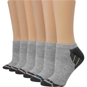 Hanes Women’s 6-Pair Comfort Fit No Show Socks(Black)