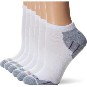 Hanes Women’s 6-Pair Comfort Fit No Show Socks(White)