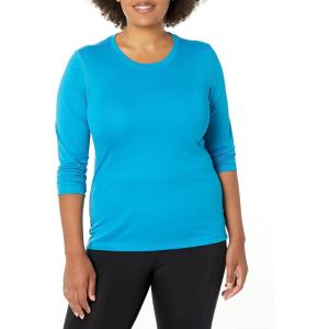 Hanes Women’s Sport Cool Dri Performance Long Sleeve T-Shirt(Underwater Blue)