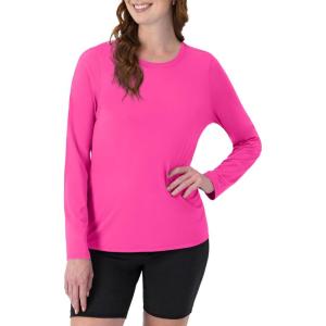 Hanes Women’s Sport Cool Dri Performance Long Sleeve T-Shirt(Wow Pink – 1 Pack)