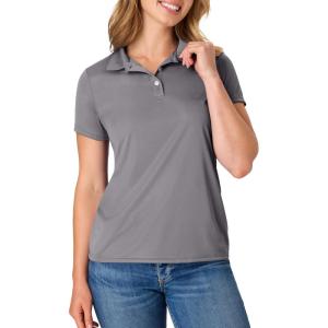 Hanes womens Performance Polo, Single or 3-Pack, Sport Cool DRI Moisture-Wicking Polo Shirt, 40+ UPF Protection(Graphite – 1 Pack)