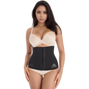 Voluptuosa Shapewear Waist Trainer, Tummy Control Shapewear for Women, Fajas Body Shaper, Compression(Black)