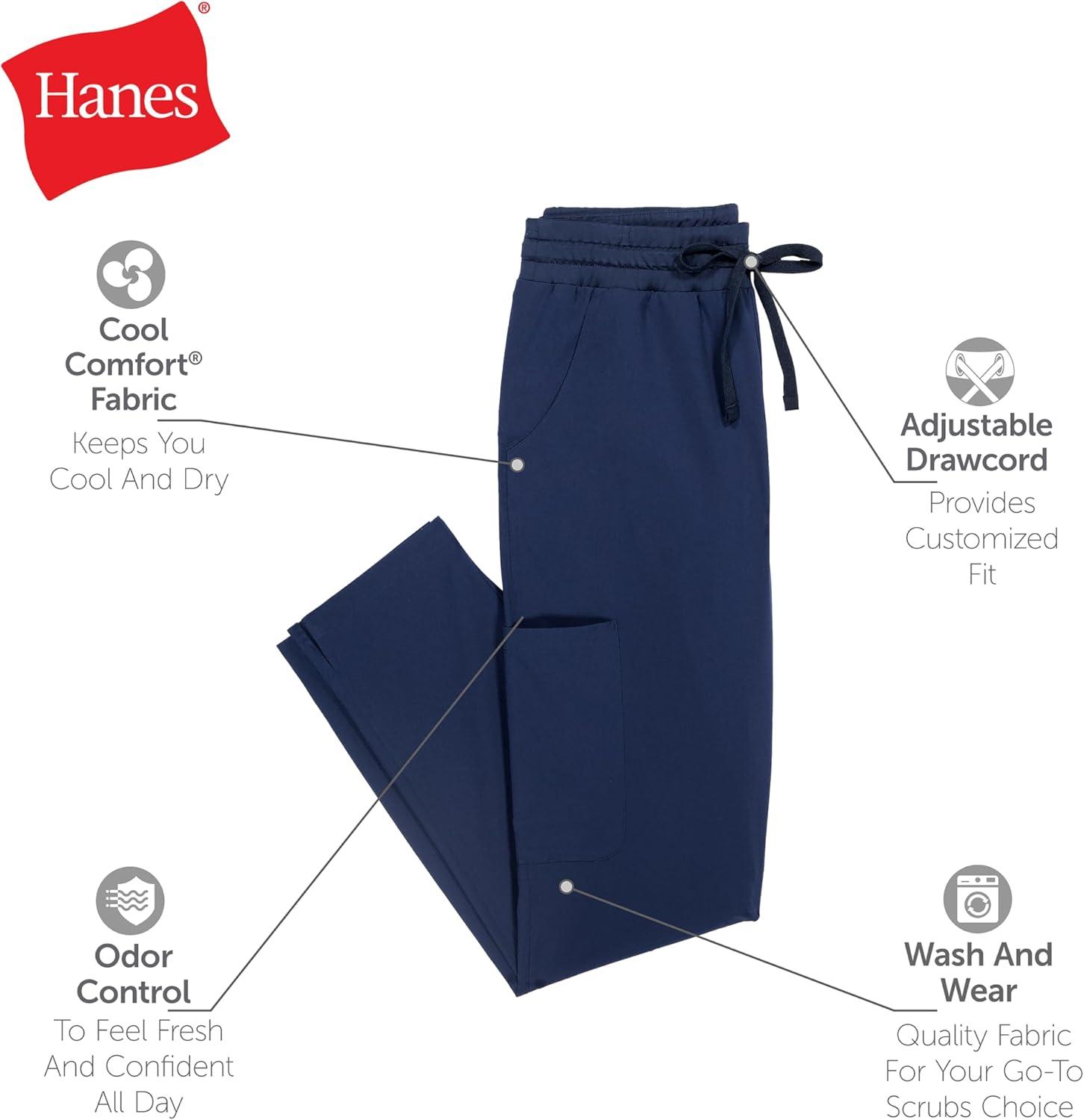 imageHanes Womens Comfort Fit Scrub PantsAfternoon Burgundy