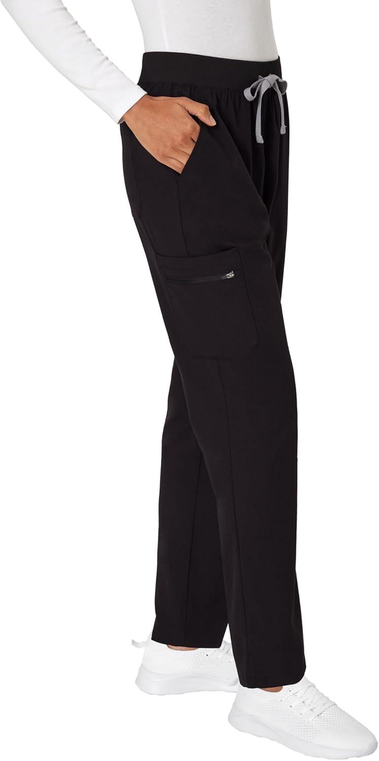 imageHanes Womens Scrub Pants Comfort Fit Healthcare Pants for Women MoistureWicking Medical ScrubsNew Ebony