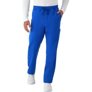 Hanes Mens Scrubs Healthcare Pants, Scrub Pants for Men, Moisture-Wicking & Odor Control, 5 Pockets(Royal Blue)