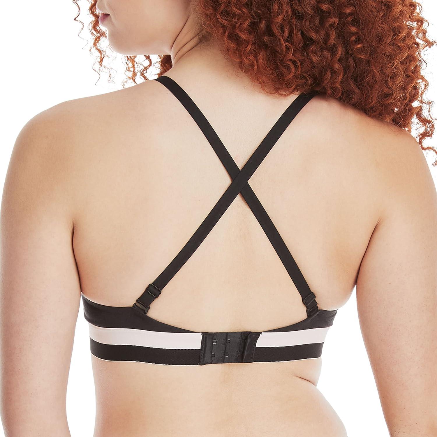 imageHanes Womens Pushup TShirt Wireless Bra ComfortFlex Fit Eco Soft Sizes S2xBlack