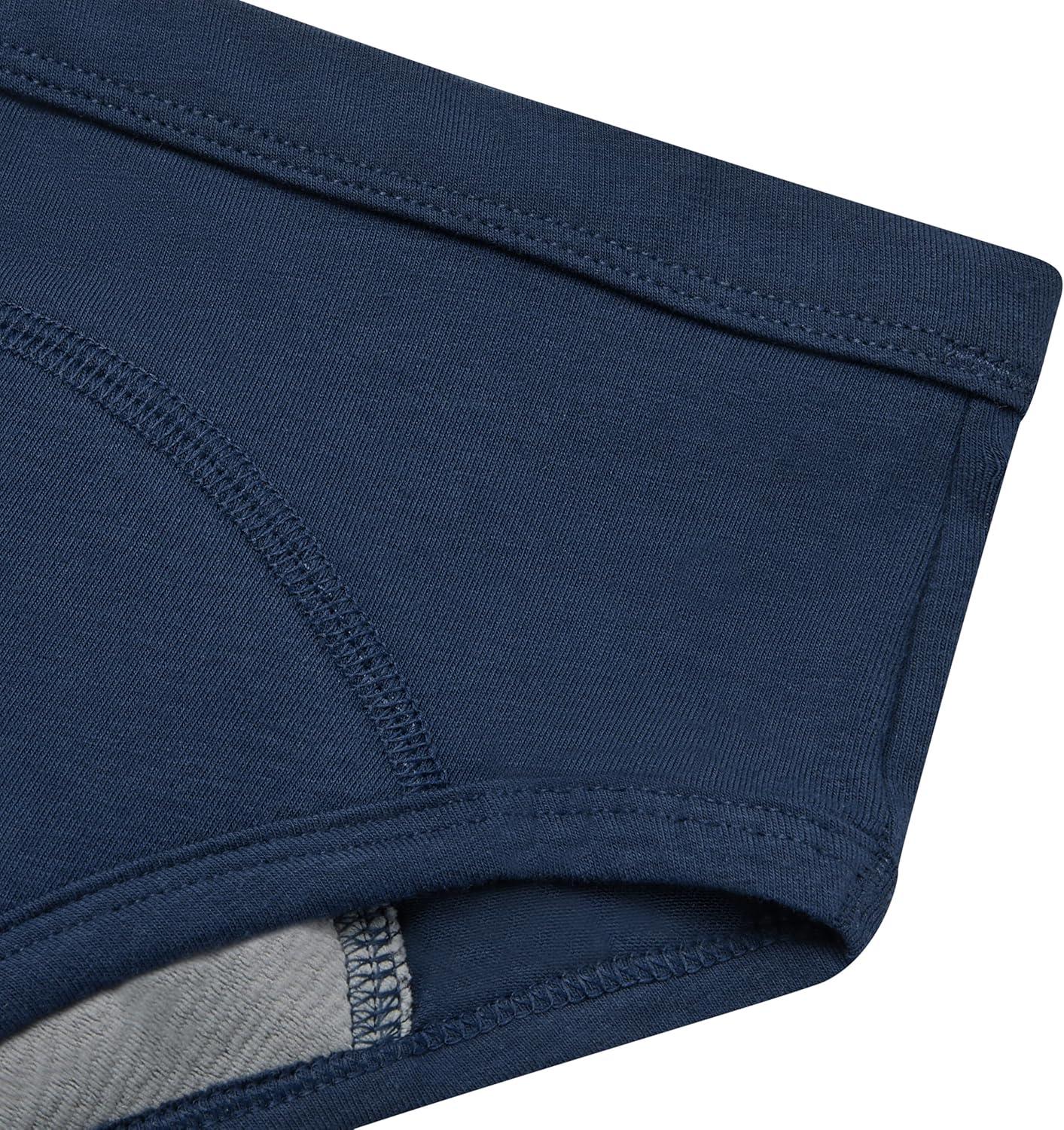 imageHanes babyboys Potty Training Underwear Brief Heavy Absorbency Toddler Boys Cotton Training Underwear 5 PackBlue 5 Pack