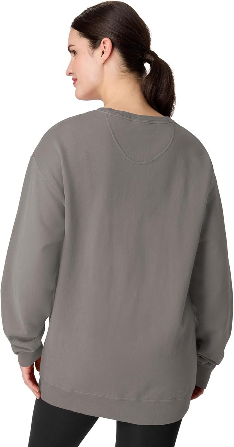 imageHanes mens Comfortwash Garment Dyed SweatshirtConcrete Gray