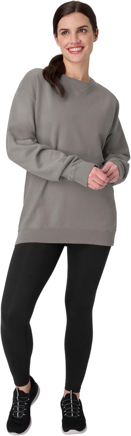imageHanes mens Comfortwash Garment Dyed SweatshirtConcrete Gray
