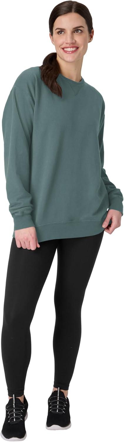 imageHanes mens Comfortwash Garment Dyed SweatshirtCypress Green