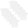 imageHanes Boys Eco White Crew Undershirts 10 Pack Size M