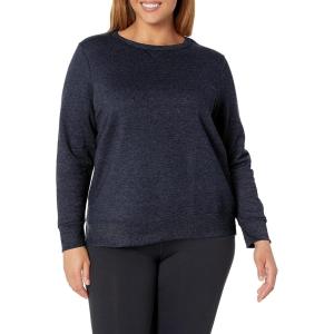 Hanes Women’s Just My Size Plus Size Sweatshirt, EcoSmart Fleece Pullover with V-Notch(Ebony)