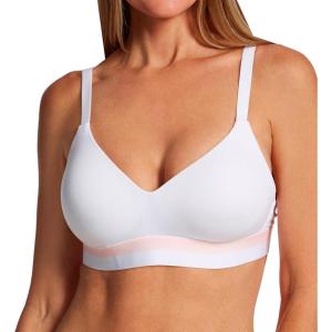 Hanes Womens Push-up T-Shirt Wireless Bra, ComfortFlex Fit, Eco Soft, Sizes S-2x+(White)