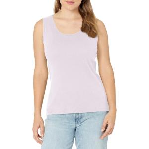 Hanes Women’s Shirts, Women’s Mini-Ribbed Cotton Tank Tops, Women’s Sleeveless T-Shirts, Women’s Tanks(Lilac Wash)