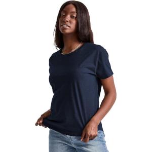 Hanes Womens Tri-Blend Relaxed Fit T-Shirt, Oversized Lightweight Tee, Available in Plus Size(Athletic Navy Pe Heather)