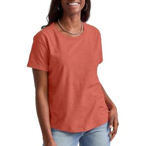 Hanes Womens Tri-Blend Relaxed Fit T-Shirt, Oversized Lightweight Tee, Available in Plus Size(Red River Clay Pe Heather)