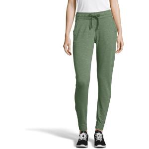 Hanes Women’s Tri-blend French Terry Jogger with Pockets(Nurture Green Heather)