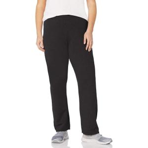 JUST My Size Womens Plus Size EcoSmart Sweatpants(Ebony)