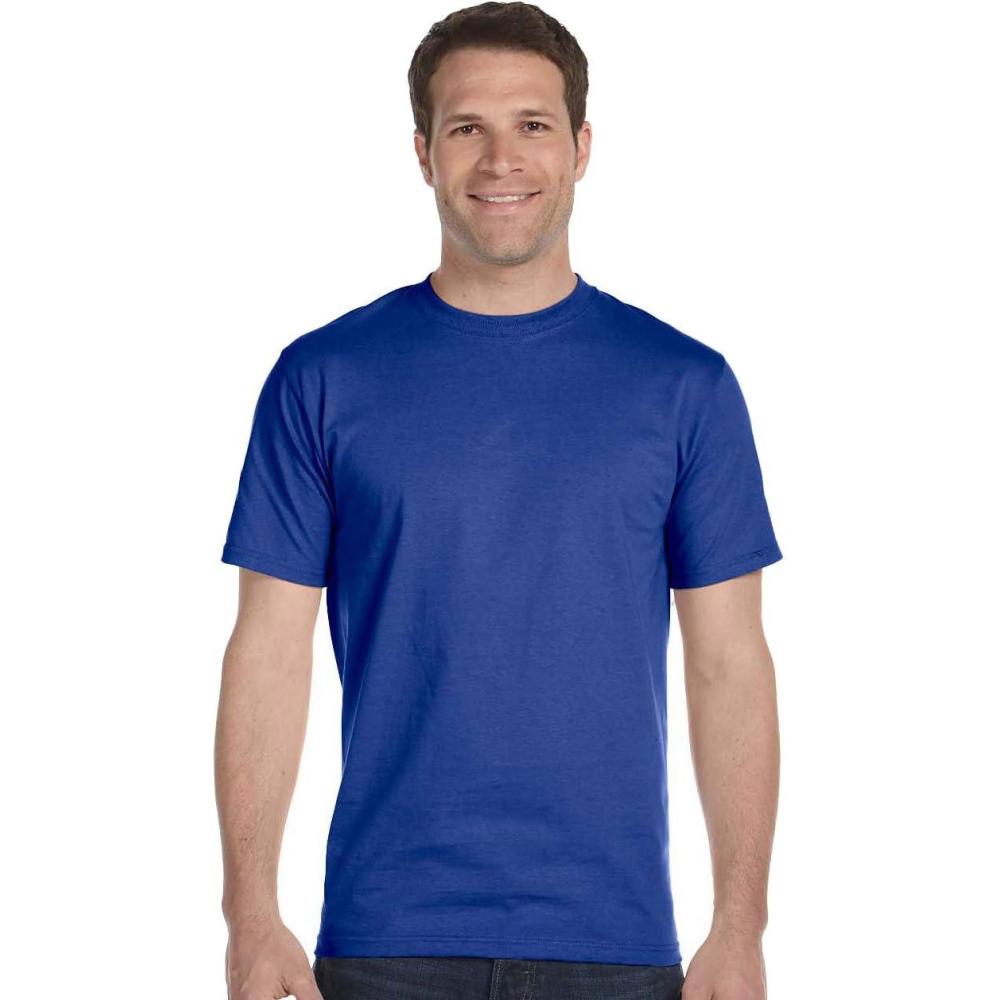 imageHanes Mens Beefyt TShirt Heavyweight Cotton Tee 1 Or 2 Pack Big amp TallDeep Royal